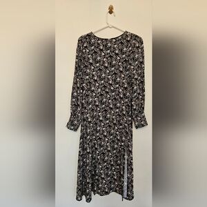 LOFT Floral Long Sleeve Dress